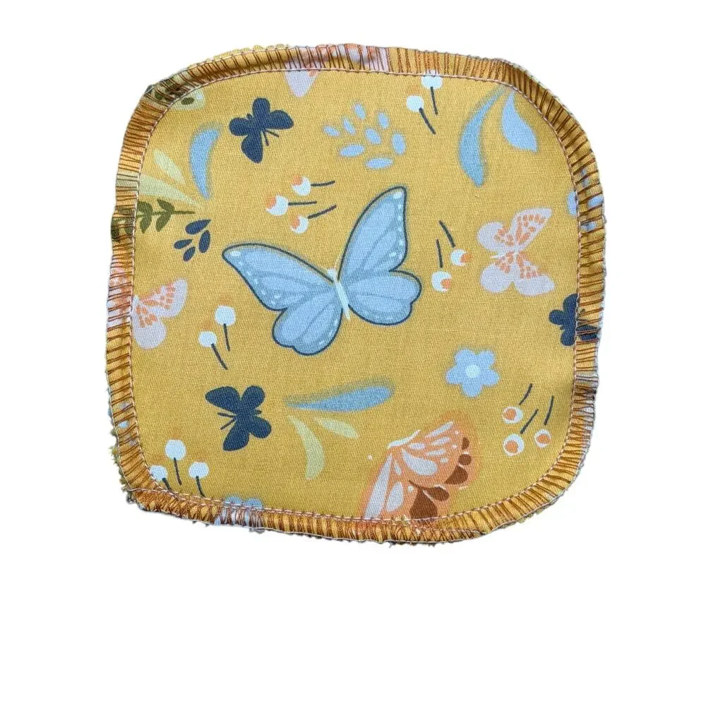 Set of 4 Handmade Reusable Makeup Remover Cloths zero waste eco friendly